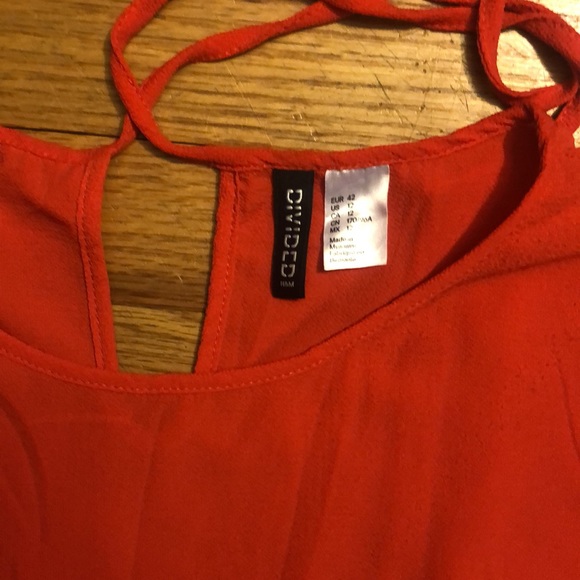 Coral Fit and Flare Dress - Picture 2 of 2